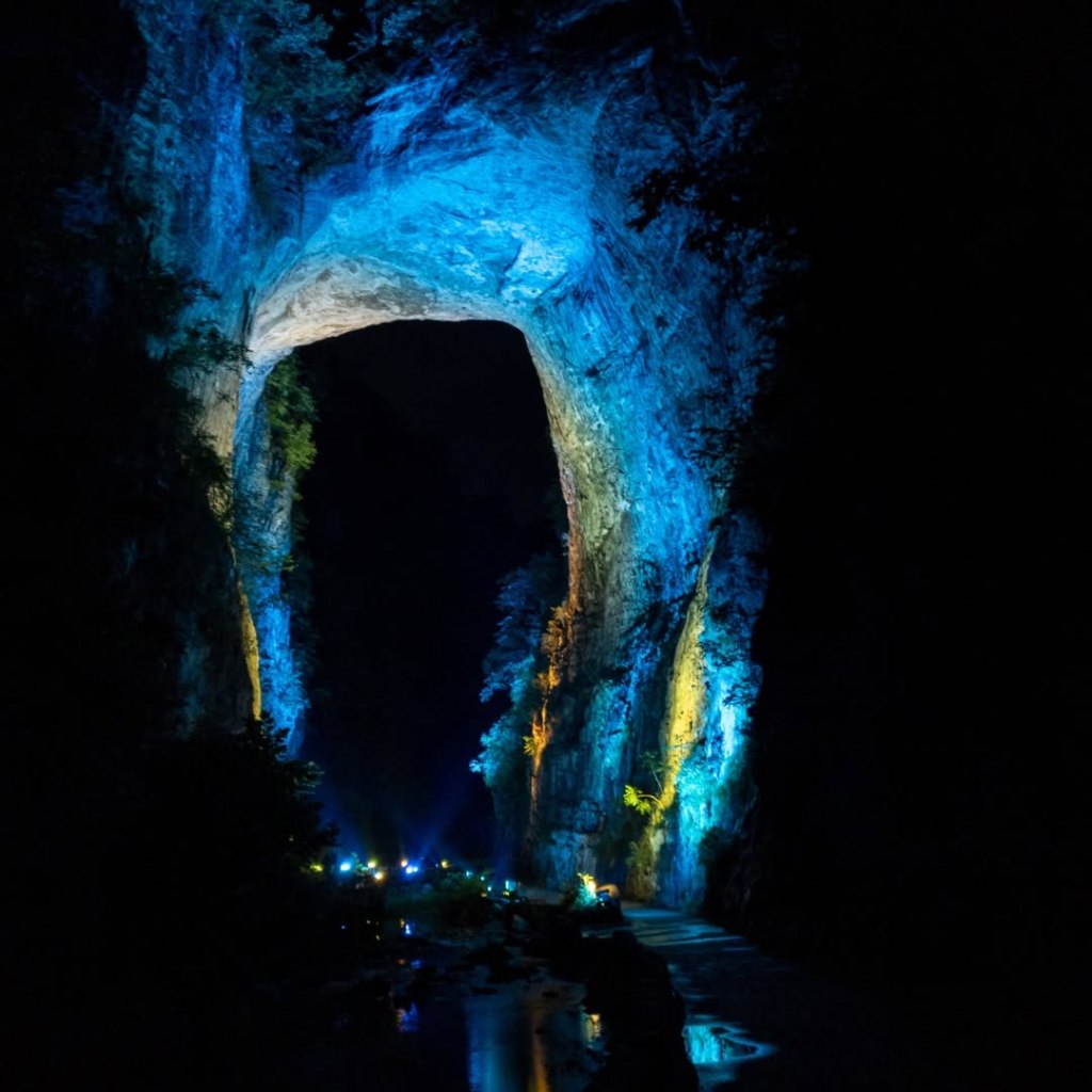 Natural Bridge Illumination Natural Bridge VA